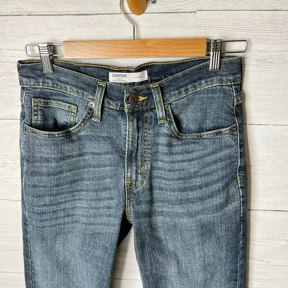 Levi Strauss Jeans Mens Size 29X32 Signature Gold Straight Cotton Blend Casual